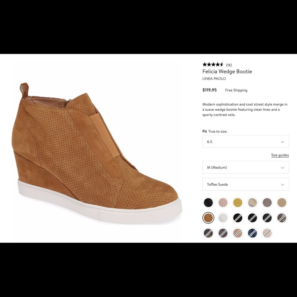 Linea Paolo wedge booties